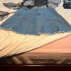 Short flare denim skirt good condition
